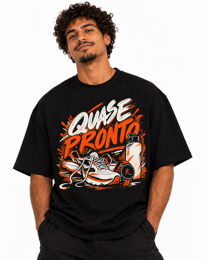 Camiseta Oversized - Cinco Minutos para Sair