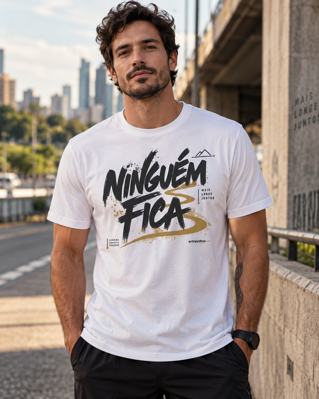 Camiseta Algodão Peruano - Ninguém Fica