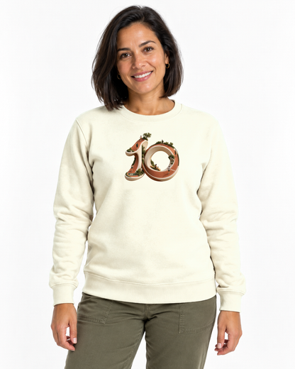Suéter Moletom - Dez Redondo, cor Off White, modelo feminino, estúdio