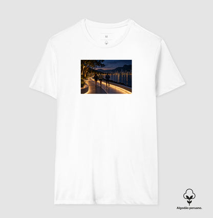 Camiseta Algodão Peruano - Noite Refletiva, Masculino, Branca