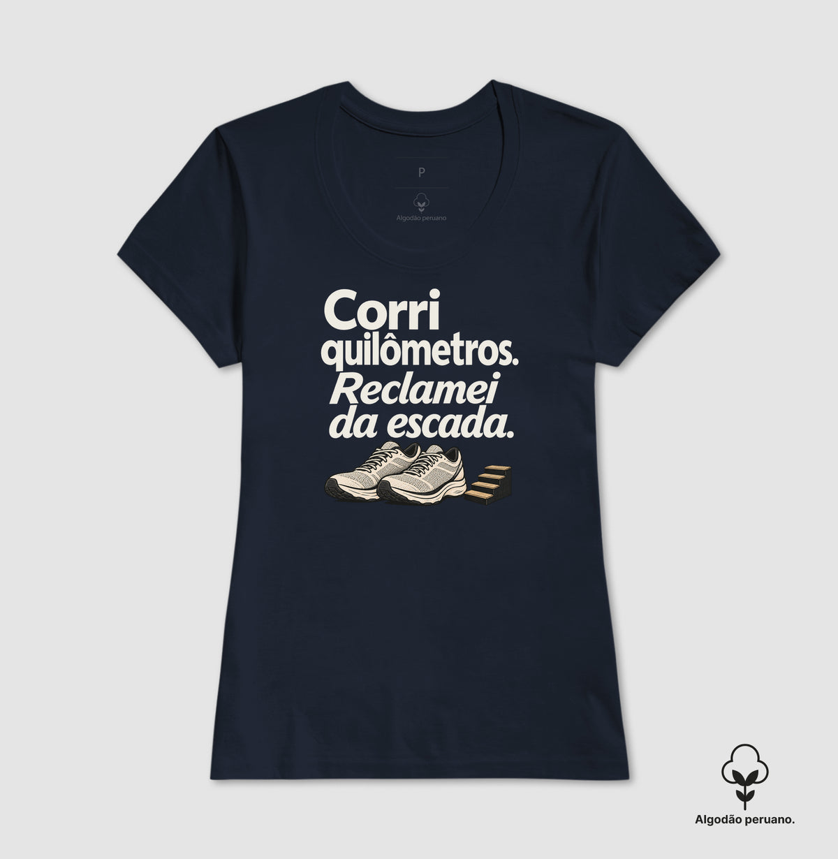 Camiseta Algodão Peruano - Escada Surpresa