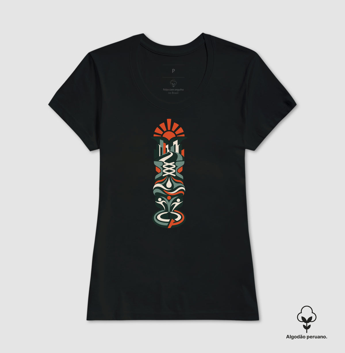 Camiseta Algodão Peruano - Totem do Corre