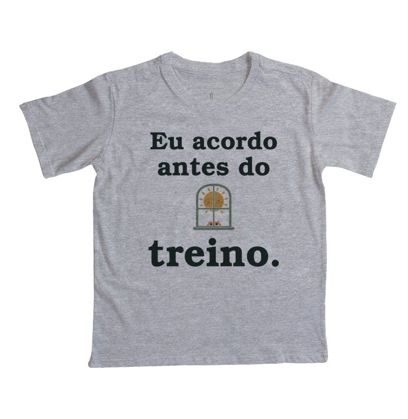 Camiseta Infantil - Despertador da Casa, Cinza