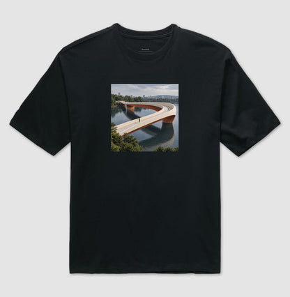 Camiseta Oversized - Pontes e Voltas