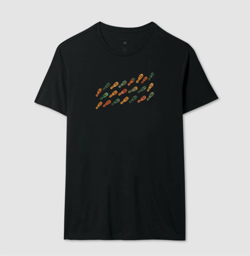 Camiseta Unissex - Passos que Ficaram, Masculino, Preta