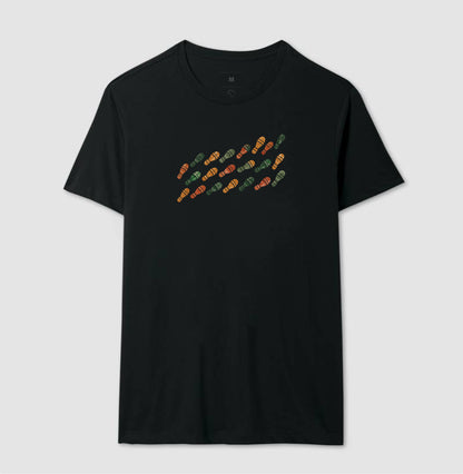 Camiseta Unissex - Passos que Ficaram, Masculino, Preta