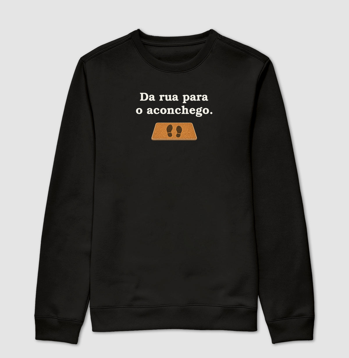 Suéter Moletom - Da Rua para Casa, Preta