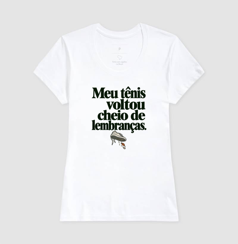 Camiseta Unissex - Areia de Brinde, Feminino, Branca