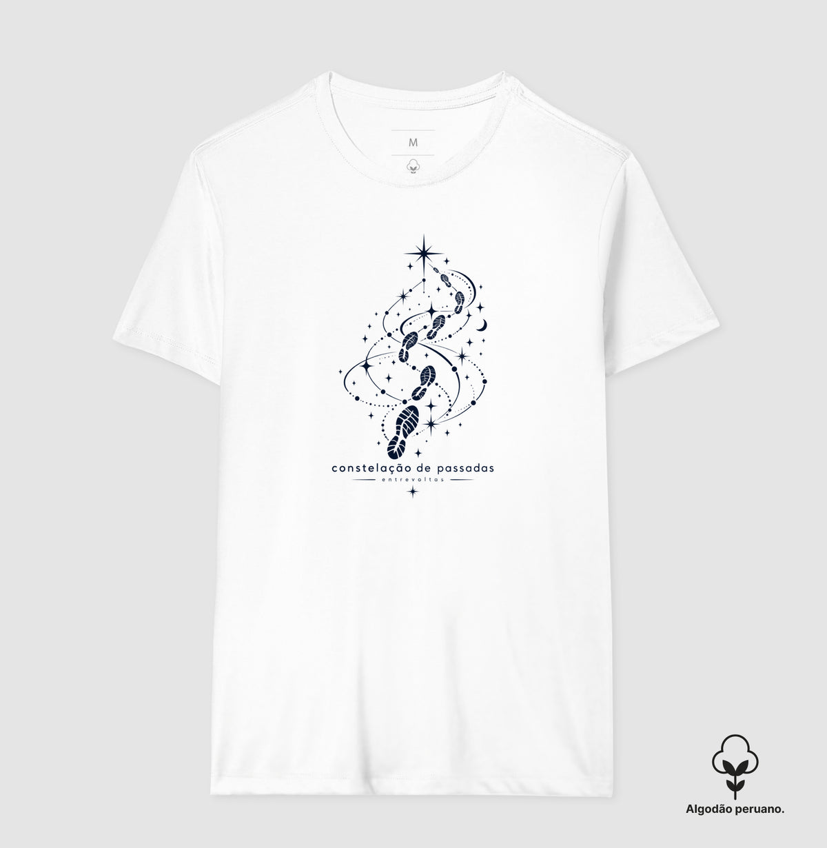 Camiseta Algodão Peruano - Constelação de passadas
