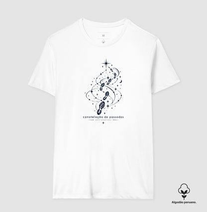 Camiseta Algodão Peruano - Constelação de passadas
