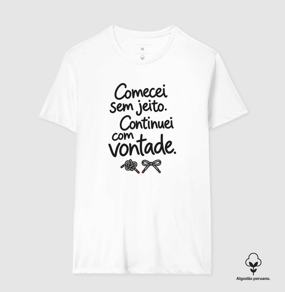Camiseta Algodão Peruano - Outro Começo, Masculino, Branca