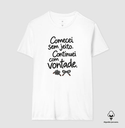 Camiseta Algodão Peruano - Outro Começo, Masculino, Branca