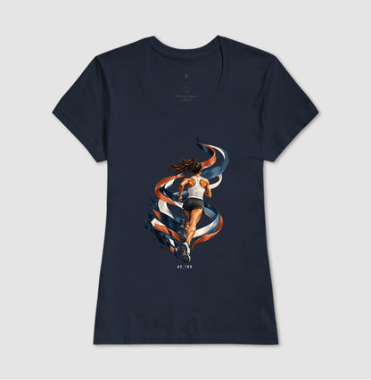 Camiseta Unissex - Dentro da Maratona, Feminino, Marinho