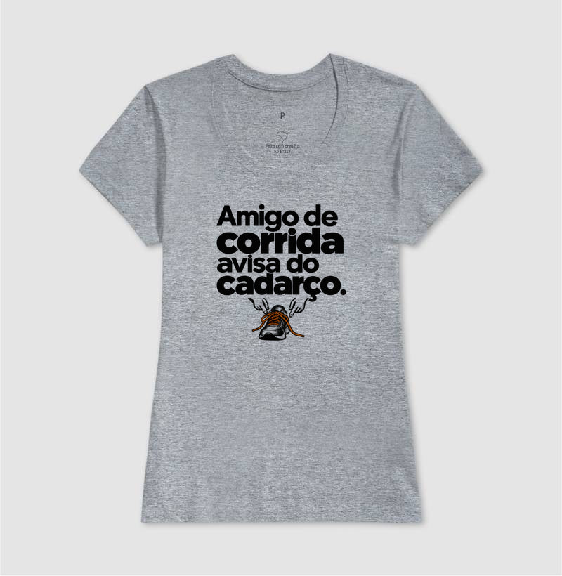 Camiseta Unissex - Cuidado Pequeno, Feminino, Cinza