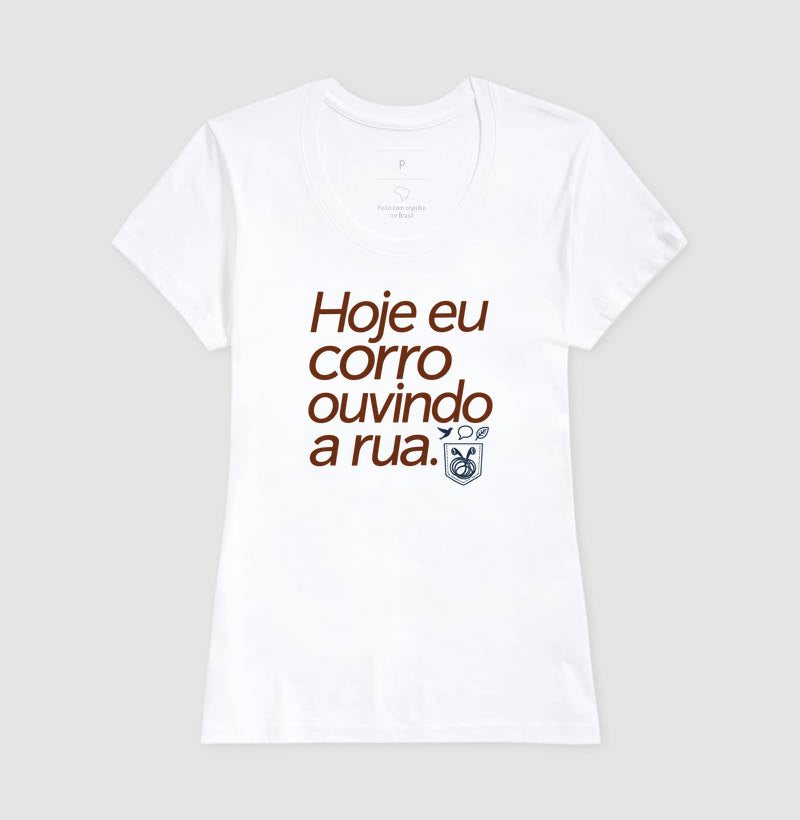 Camiseta Unissex - Música Guardada, Feminino, Branca