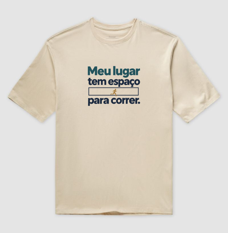 Camiseta Oversized - Lugar para Correr