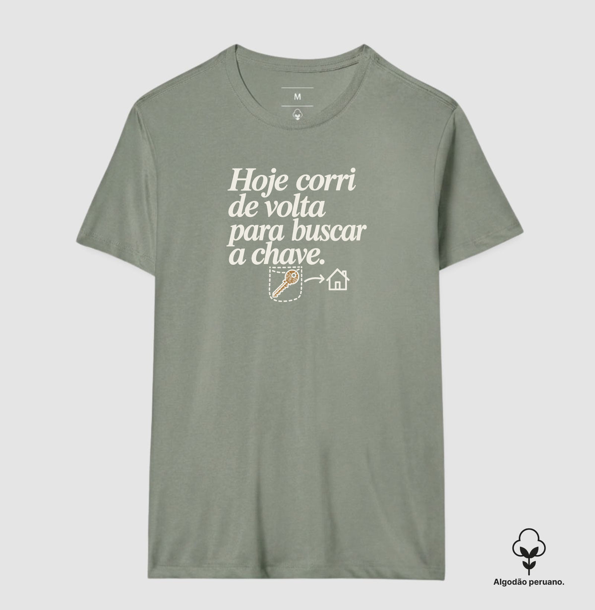 Camiseta Algodão Peruano - Chave Esquecida