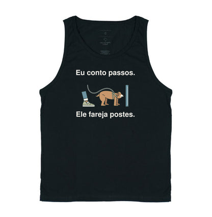 Regata Unissex - Passeio Farejado, Preta