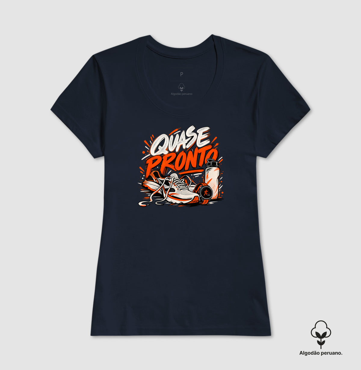 Camiseta Algodão Peruano - Cinco Minutos Para Sair