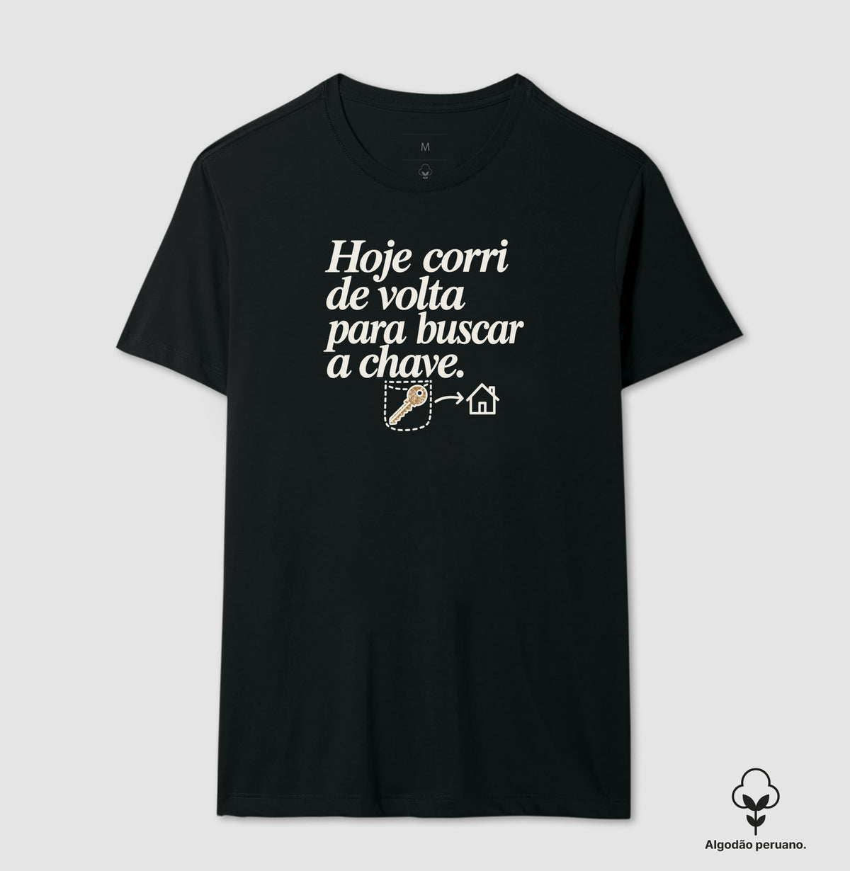 Camiseta Algodão Peruano - Chave Esquecida