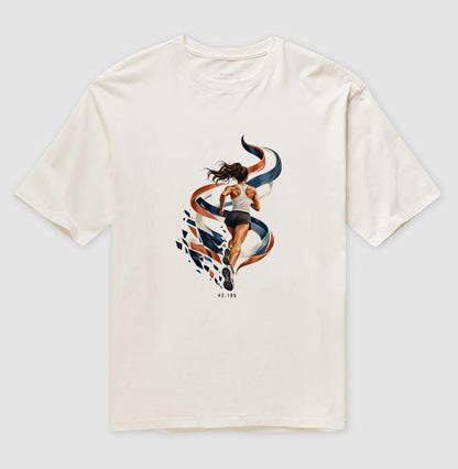 Camiseta Oversized - Dentro da Maratona, Off White