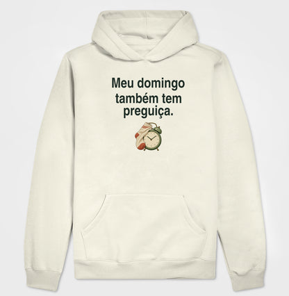 Moletom com Capuz - Domingo sem Pressa, Off White