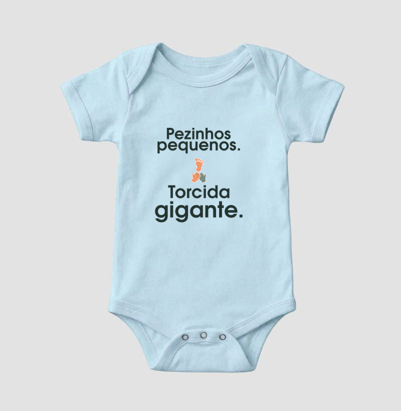 Body Infantil - Torcida Pequena, Azul Bebê