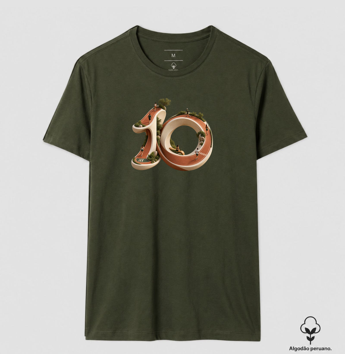 Camiseta Algodão Peruano - Dez Redondo
