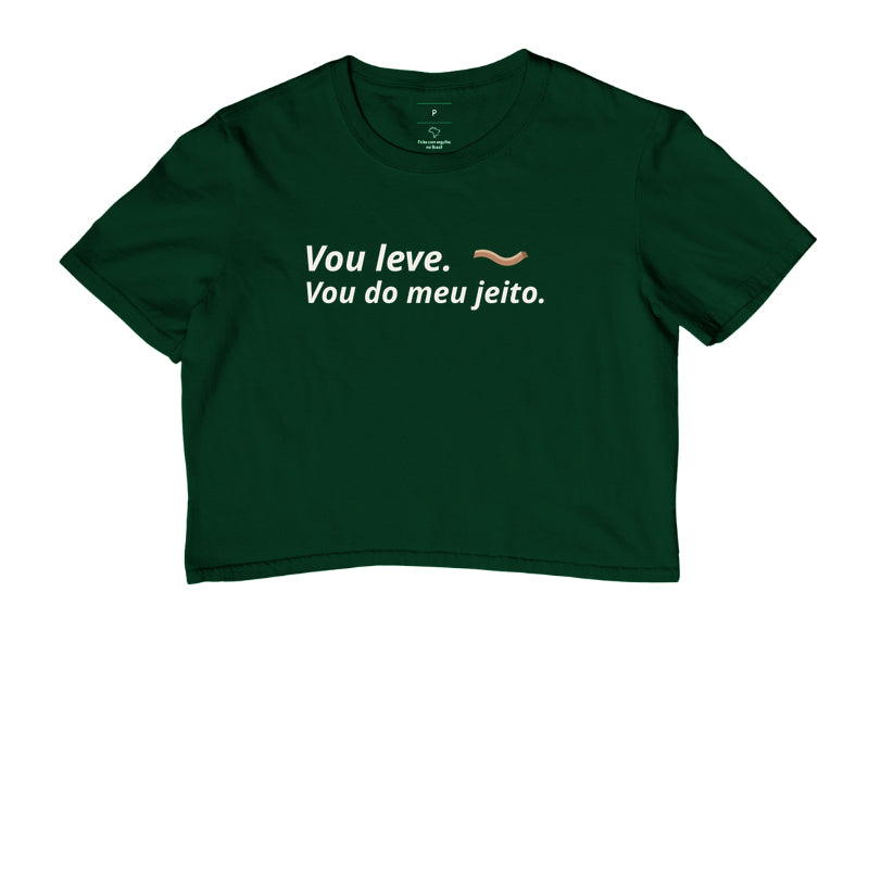 Cropped - Escolha Leve, Verde