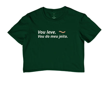 Cropped - Escolha Leve, Verde