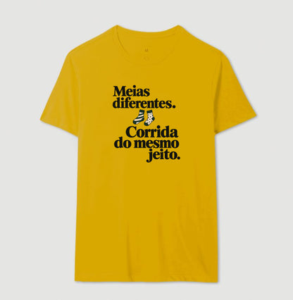 Camiseta Unissex - Par Diferente, Masculino, Amarelo