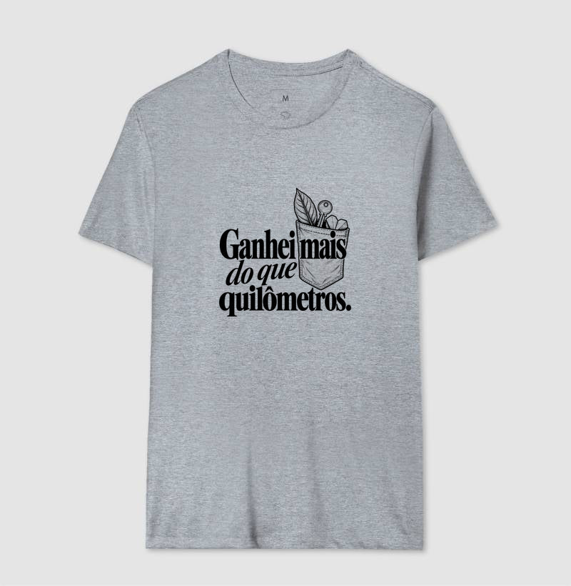 Camiseta Unissex - Conquista de Rua — Masculino, Cinza