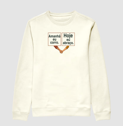 Suéter Moletom - Programa de Amanhã, Off White
