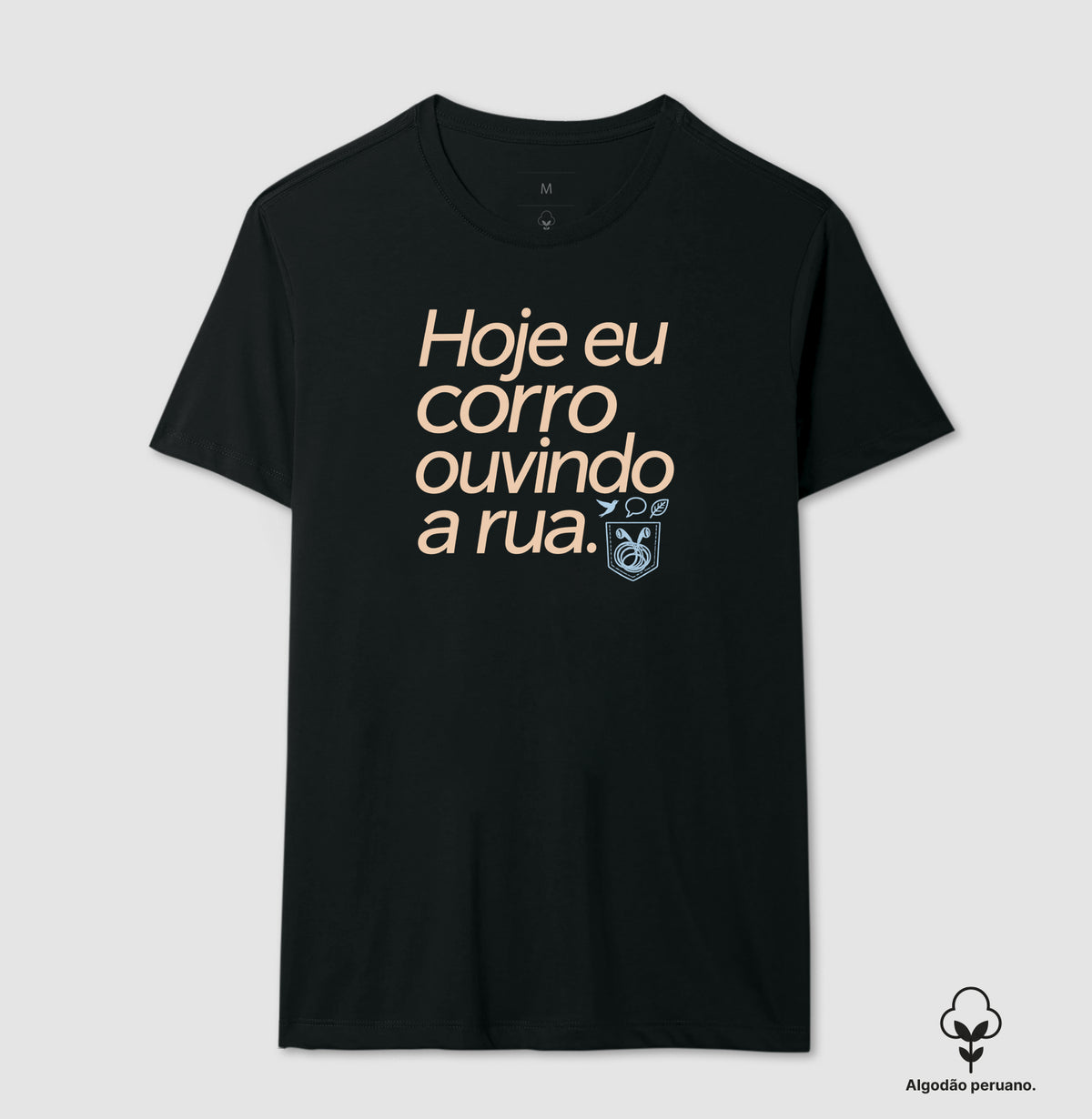 Camiseta Algodão Peruano - Música Guardada