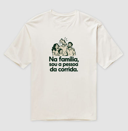 Camiseta Oversized - Sobrenome Corrida, Off White