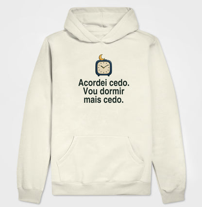 Moletom com Capuz - Sono Adiantado, Off White