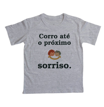 Camiseta Infantil - Volta de Sorrisos, Cinza