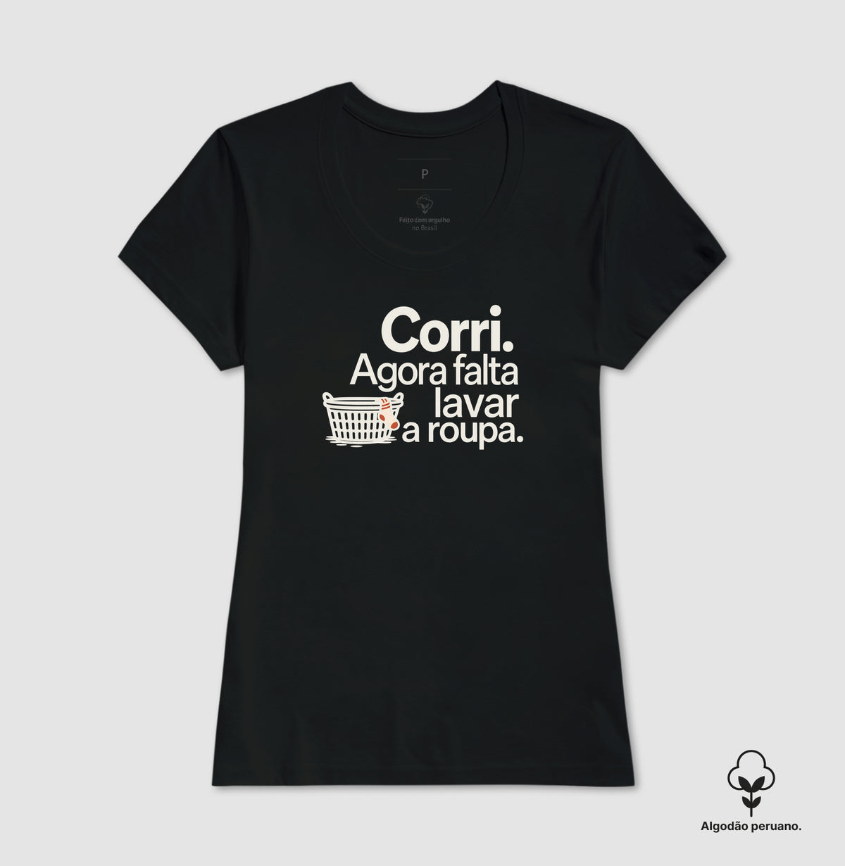 Camiseta Algodão Peruano - Roupa no Varal