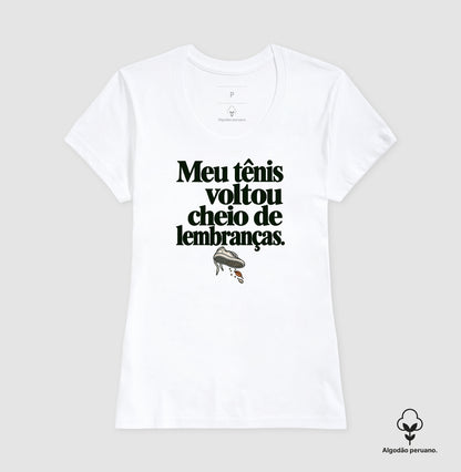 Camiseta Algodão Peruano - Areia de Brinde