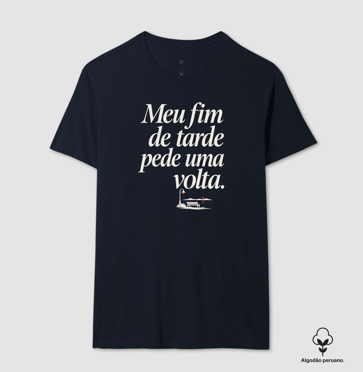 Camiseta Algodão Peruano - Noite de Esquina, Masculino, Marinho