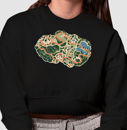 Cropped Moletom - Mapa do Corre