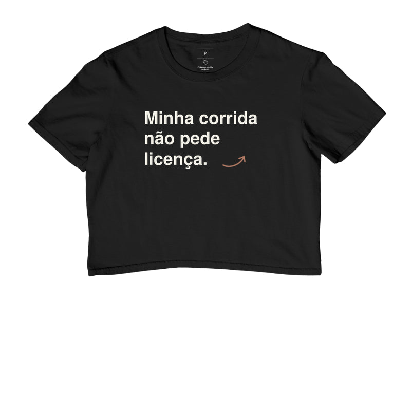 Cropped - Sem Licença, Preta