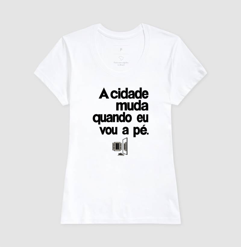 Camiseta Unissex - Outro Olhar, Feminino, Branca