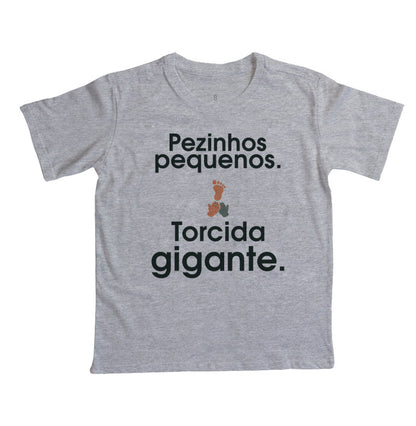 Camiseta Infantil - Torcida Pequena, Cinza