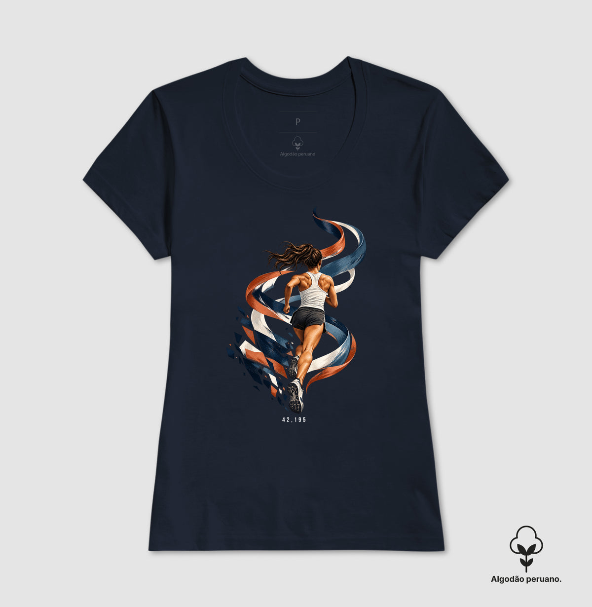 Camiseta Algodão Peruano - Dentro da Maratona