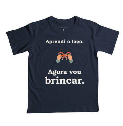 Camiseta Infantil - Laço Aprendido, Marinho