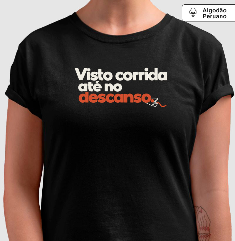 Camiseta Algodão Peruano - Corrida no Guarda-Roupa