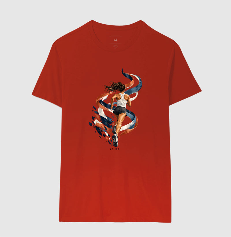 Camiseta Unissex - Dentro da Maratona, Masculino, Vermelho