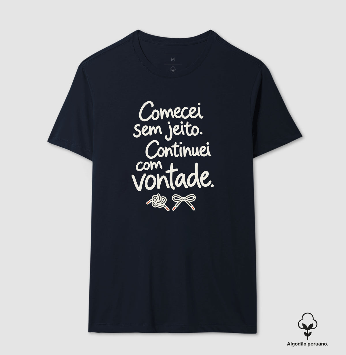 Camiseta Algodão Peruano - Outro Começo, Masculino, Marinho