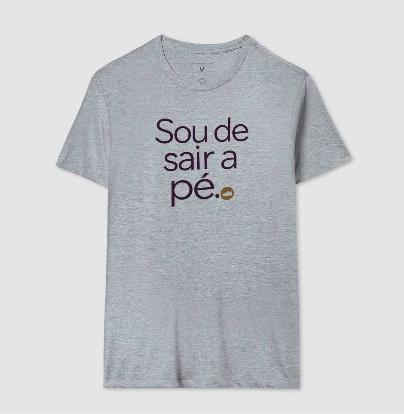 Camiseta Unissex - Gosto de Ir a Pé